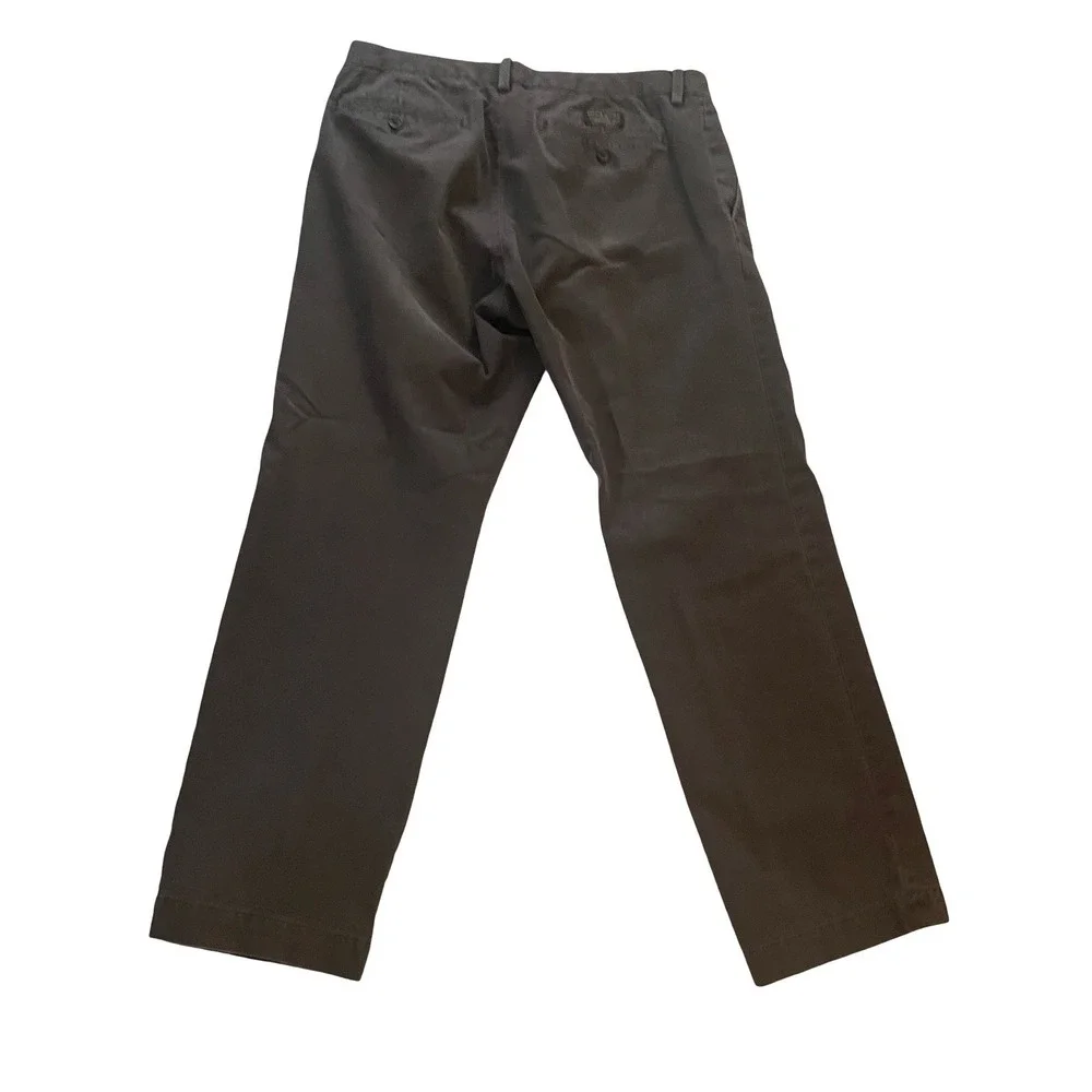 Banana Republic Men's Size 33/30 Vintage Straight Fit Chino Gray 100% Cotton